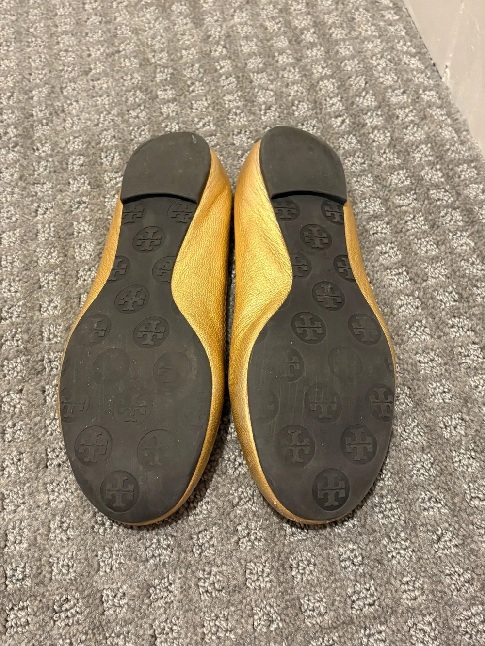 Tory Burch gold leather